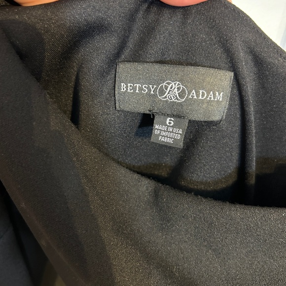 Black one shoulder cocktail dress NWT size 6 - Picture 10 of 12